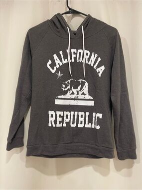 California Republic Women's Hooded Sweatshirt - Charcoal